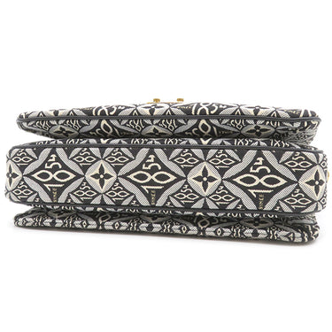 ルイヴィトン LOUIS VUITTON ポシェット メティス MM M57272 ブラック×ホワイト レザー モノグラムジャガードキャンバス 2WAYバッグ ゴールド金具 SINCE1854 ショルダー 黒 白