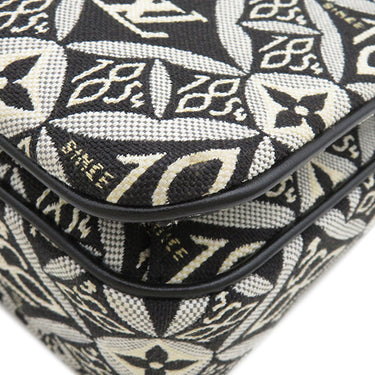 ルイヴィトン LOUIS VUITTON ポシェット メティス MM M57272 ブラック×ホワイト レザー モノグラムジャガードキャンバス 2WAYバッグ ゴールド金具 SINCE1854 ショルダー 黒 白