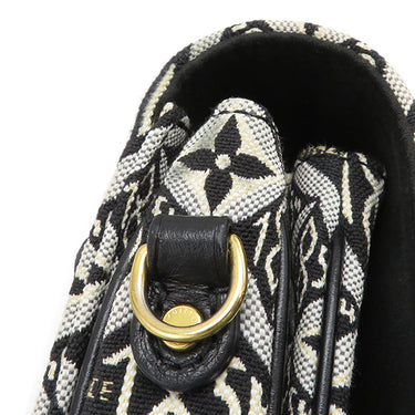 ルイヴィトン LOUIS VUITTON ポシェット メティス MM M57272 ブラック×ホワイト レザー モノグラムジャガードキャンバス 2WAYバッグ ゴールド金具 SINCE1854 ショルダー 黒 白