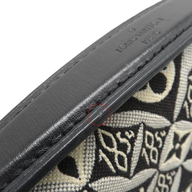 ルイヴィトン LOUIS VUITTON ポシェット メティス MM M57272 ブラック×ホワイト レザー モノグラムジャガードキャンバス 2WAYバッグ ゴールド金具 SINCE1854 ショルダー 黒 白