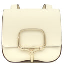 エルメス HERMES デッラ カヴァッレリア ミニ ナタ ヴォーエプソン ショルダーバッグ シャンパンゴールド金具 アイボリー