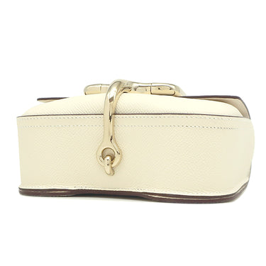 エルメス HERMES デッラ カヴァッレリア ミニ ナタ ヴォーエプソン ショルダーバッグ シャンパンゴールド金具 アイボリー