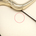 エルメス HERMES デッラ カヴァッレリア ミニ ナタ ヴォーエプソン ショルダーバッグ シャンパンゴールド金具 アイボリー