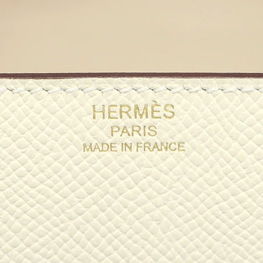 エルメス HERMES デッラ カヴァッレリア ミニ ナタ ヴォーエプソン ショルダーバッグ シャンパンゴールド金具 アイボリー