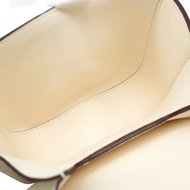 エルメス HERMES デッラ カヴァッレリア ミニ ナタ ヴォーエプソン ショルダーバッグ シャンパンゴールド金具 アイボリー