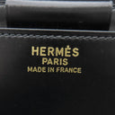 エルメス HERMES 書類ケース ブラック ボックスカーフ クラッチバッグ ゴールド金具 黒 ドキュメントケース セカンドバッグ