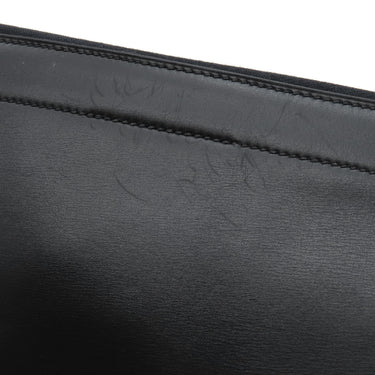 エルメス HERMES 書類ケース ブラック ボックスカーフ クラッチバッグ ゴールド金具 黒 ドキュメントケース セカンドバッグ