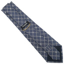 シャネル CHANEL ココマーク 5スター 9.5cm ネイビー×シルバー シルク ネクタイ 紺 星