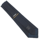 シャネル CHANEL CHANELロゴ 9.5cm ネイビー シルク ネクタイ 紺 斜線柄