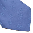 シャネル CHANEL クローバー柄 9.5cm ブルー シルク ネクタイ 総柄 ココマーク