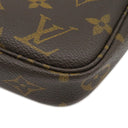 ルイヴィトン LOUIS VUITTON ポシェット アクセソワール M51980 モノグラム モノグラムキャンバス アクセサリーポーチ ゴールド金具 茶 ハンドバッグ ミニバッグ