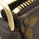 ルイヴィトン LOUIS VUITTON ポシェット アクセソワール M51980 モノグラム モノグラムキャンバス アクセサリーポーチ ゴールド金具 茶 ハンドバッグ ミニバッグ