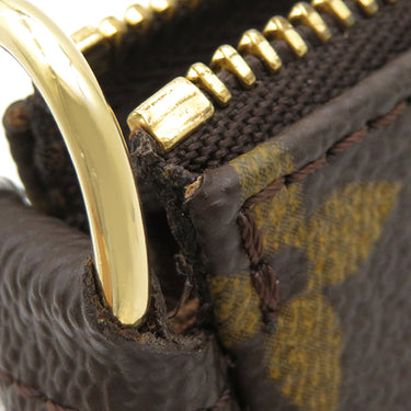 ルイヴィトン LOUIS VUITTON ポシェット アクセソワール M51980 モノグラム モノグラムキャンバス アクセサリーポーチ ゴールド金具 茶 ハンドバッグ ミニバッグ
