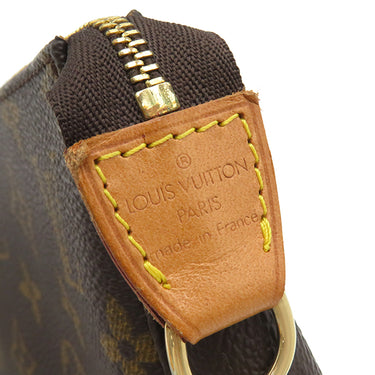 ルイヴィトン LOUIS VUITTON ポシェット アクセソワール M51980 モノグラム モノグラムキャンバス アクセサリーポーチ ゴールド金具 茶 ハンドバッグ ミニバッグ