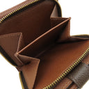ルイヴィトン LOUIS VUITTON コンパクトジップ M61667 モノグラム モノグラムキャンバス 二つ折り財布 ゴールド金具 コンパクトウォレット 茶