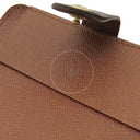 ルイヴィトン LOUIS VUITTON コンパクトジップ M61667 モノグラム モノグラムキャンバス 二つ折り財布 ゴールド金具 コンパクトウォレット 茶