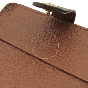 ルイヴィトン LOUIS VUITTON コンパクトジップ M61667 モノグラム モノグラムキャンバス 二つ折り財布 ゴールド金具 コンパクトウォレット 茶