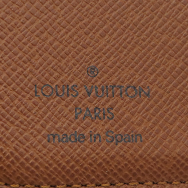 ルイヴィトン LOUIS VUITTON コンパクトジップ M61667 モノグラム モノグラムキャンバス 二つ折り財布 ゴールド金具 コンパクトウォレット 茶