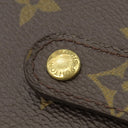 ルイヴィトン LOUIS VUITTON コンパクトジップ M61667 モノグラム モノグラムキャンバス 二つ折り財布 ゴールド金具 コンパクトウォレット 茶