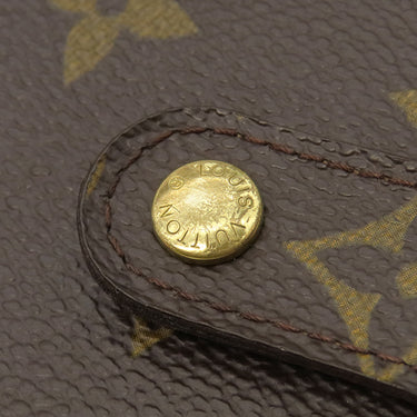 ルイヴィトン LOUIS VUITTON コンパクトジップ M61667 モノグラム モノグラムキャンバス 二つ折り財布 ゴールド金具 コンパクトウォレット 茶