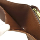 ルイヴィトン LOUIS VUITTON コンパクトジップ M61667 モノグラム モノグラムキャンバス 二つ折り財布 ゴールド金具 コンパクトウォレット 茶