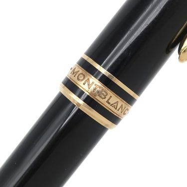 モンブラン Montblanc マイスターシュテュック ゴールド クラシック ブラック×ゴールド GP プレシャスレジン ボールペン 黒 筆記確認済み 黒インク