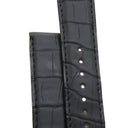 カルティエ Cartier ブラック クロコダイル GP 腕時計パーツ 新品同様 純正 替え クロコ バンド ベルト ストラップ 純正GP製尾錠付き 20ｍｍ ブラック 黒