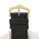 カルティエ Cartier ブラック クロコダイル GP 腕時計パーツ 新品同様 純正 替え クロコ バンド ベルト ストラップ 純正GP製尾錠付き 20ｍｍ ブラック 黒