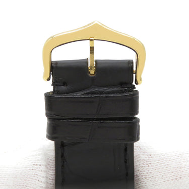 カルティエ Cartier ブラック クロコダイル GP 腕時計パーツ 新品同様 純正 替え クロコ バンド ベルト ストラップ 純正GP製尾錠付き 20ｍｍ ブラック 黒