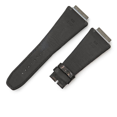 リシャール・ミル RICHARD MILLE RM-11用 ブラック クロコダイル 腕時計パーツ 純正 替え ベルト バンド ストラップ 28mm シャイニー 黒 ブラック