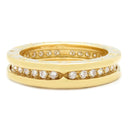 ブルガリ BVLGARI ビーゼロワン B-zero1 ダイヤリング XS イエローゴールド K18YG ダイヤモンド #52(JP12) リング 指輪 750YG 18金 11号