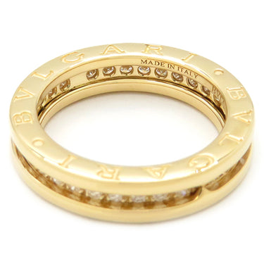 ブルガリ BVLGARI ビーゼロワン B-zero1 ダイヤリング XS イエローゴールド K18YG ダイヤモンド #52(JP12) リング 指輪 750YG 18金 11号
