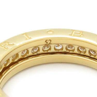 ブルガリ BVLGARI ビーゼロワン B-zero1 ダイヤリング XS イエローゴールド K18YG ダイヤモンド #52(JP12) リング 指輪 750YG 18金 11号