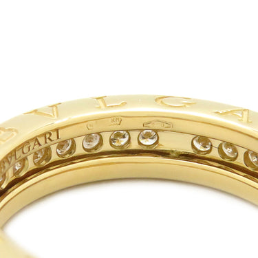 ブルガリ BVLGARI ビーゼロワン B-zero1 ダイヤリング XS イエローゴールド K18YG ダイヤモンド #52(JP12) リング 指輪 750YG 18金 11号