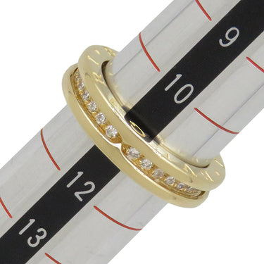 ブルガリ BVLGARI ビーゼロワン B-zero1 ダイヤリング XS イエローゴールド K18YG ダイヤモンド #52(JP12) リング 指輪 750YG 18金 11号