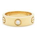 カルティエ Cartier ラブリング ハーフダイヤ B4032455 イエローゴールド K18YG ダイヤモンド #55(JP15) リング 指輪 LOVE Ring 750 18K 18金 14.5号