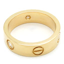 カルティエ Cartier ラブリング ハーフダイヤ B4032455 イエローゴールド K18YG ダイヤモンド #55(JP15) リング 指輪 LOVE Ring 750 18K 18金 14.5号