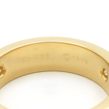 カルティエ Cartier ラブリング ハーフダイヤ B4032455 イエローゴールド K18YG ダイヤモンド #55(JP15) リング 指輪 LOVE Ring 750 18K 18金 14.5号