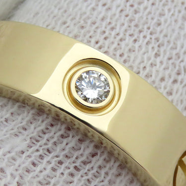 カルティエ Cartier ラブリング ハーフダイヤ B4032455 イエローゴールド K18YG ダイヤモンド #55(JP15) リング 指輪 LOVE Ring 750 18K 18金 14.5号