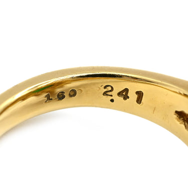 ポンテヴェキオ Ponte Vecchio 翡翠 ダイヤモンド リング イエローゴールド×ジェダイトグリーン K18YG 翡翠 ダイヤモンド リング 指輪 ジェダイト 750 YG 9号