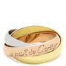 カルティエ Cartier トリニティ クラシック ホワイトゴールドXイエローゴールドXピンクゴールド K18WG K18YG K18PG #48(JP8) リング 指輪 3連 3カラー 8号