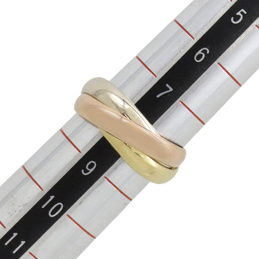 カルティエ Cartier トリニティ クラシック ホワイトゴールドXイエローゴールドXピンクゴールド K18WG K18YG K18PG #48(JP8) リング 指輪 3連 3カラー 8号