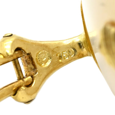 ティファニー Tiffany & Co ペタル ホワイト×イエローゴールド K18YG ホワイトマザーオブパール イヤリング ゴールド Au750 18K 18金 シェル ヴィンテージ