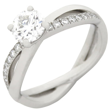 デビアス DE BEERS インフィニティ R102399 プラチナシルバー Pt950 ダイヤモンド リング 指輪 PT950 ダイヤモンド 8号