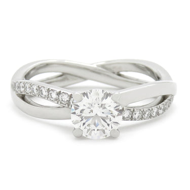 デビアス DE BEERS インフィニティ R102399 プラチナシルバー Pt950 ダイヤモンド リング 指輪 PT950 ダイヤモンド 8号