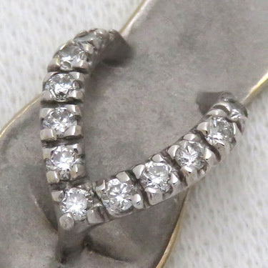 ノンブランド NON BRAND サンダル ダイヤ ホワイトゴールド K14WG ダイヤモンド ペンダントトップ 750WG K14