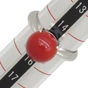 ノンブランド NON BRAND 珊瑚リング プラチナシルバー Pt900 珊瑚 リング 指輪 赤 サンゴ 15号