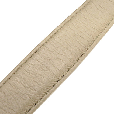 シャネル CHANEL シェブロン ドローストリングバッグ A91273 ベージュ レザー 2WAYバッグ ガンメタル金具 ココマーク Vステッチ チェーンショルダー