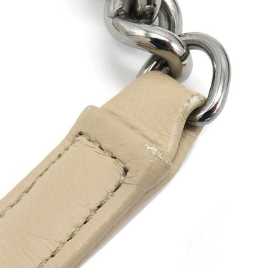 シャネル CHANEL シェブロン ドローストリングバッグ A91273 ベージュ レザー 2WAYバッグ ガンメタル金具 ココマーク Vステッチ チェーンショルダー