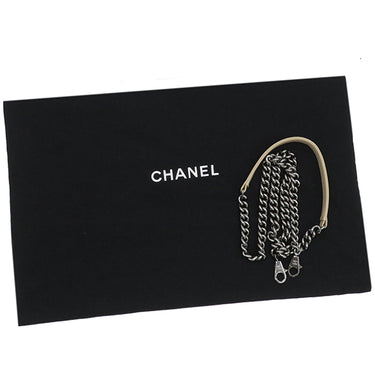 シャネル CHANEL シェブロン ドローストリングバッグ A91273 ベージュ レザー 2WAYバッグ ガンメタル金具 ココマーク Vステッチ チェーンショルダー
